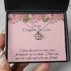 Crown Pendant Necklace - Daughter-in-Law Message Card Jewelry from Mother-in-Law for Thank You, Birthday Or Christmas Gold and Sterling Silver Sunflow view 3
