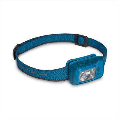 BLACK DIAMOND Spot 400-R Rechargeable Headlamp | 400 Lumens, Dimmable | Micro-USB Charging | Waterproof & Compact | Camping, Hiking, Running | Azul
