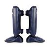 Fairtex SPK9 Youth Shin Guards PU Leather, Multi-Layered Foam Padding | Perfect for Muay Thai, Kickboxing, and Martial Arts. Ergonomic Fit with Hook and Loop Straps (Blue-10-12yrs) view 3