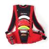 Disc Store Trekker Golf Backpack - Padded Bag for Discs & Accessories, Frisbee Set Storage, Water Bladder Ready, Red view 1