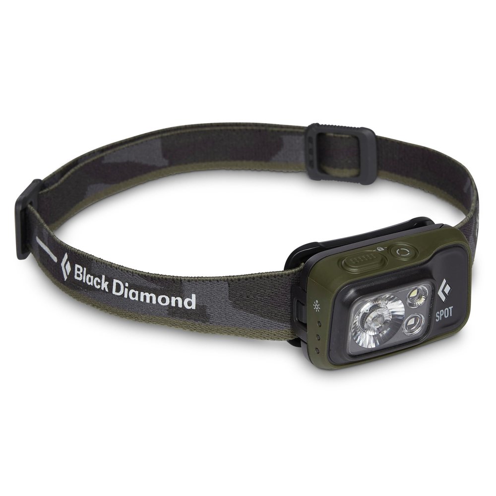 BLACK DIAMOND Spot 400 Headlamp, AAA Powered, Dimmable, Bright, Dark Olive