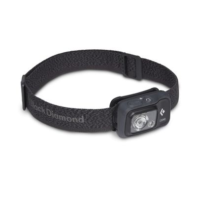 BLACK DIAMOND Cosmo 350 Headlamp | 350 Lumens, 3X AAA Batteries (Included) | Dual Power Options | Waterproof, Dimmable Light for Camping & Hiking | Graphite