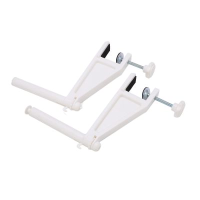Table Tennis Net Post Set, Dense Table Tennis Adjustable Screw Clamp Post Kit Advanced for Amateur for Training for Athlete(White)