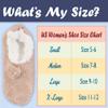 BambooMN Adult Women Soft Warm Cozy Fancy Yarn Slippers Non-Slip Lined Socks, Indoor Comfy House Slippers, X-Large, Sage, 3 Pairs view 4