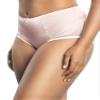PARFAIT Charlotte Women's Full Figured Curvy Black Dot Retro High Waist Brief Vintage 6917-Petal Pink Dot-3XL view 2