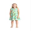 Matchable Family Hawaiian Fit and Flare Dress, Pineapple Skull Turquoise, Girl, Size 6 view 4