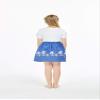 Matchable Family Hawaiian Elastic Waist Skirt, Diamond Head Palms Beach Navy, Girl, Size 6 view 3