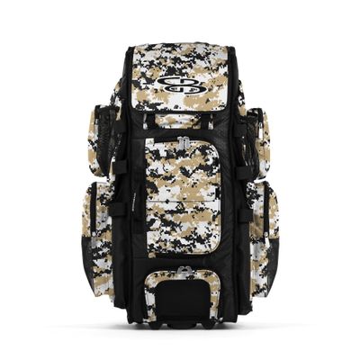 Boombah Rolling Superpack XL Digital Camo Black/Vegas Gold