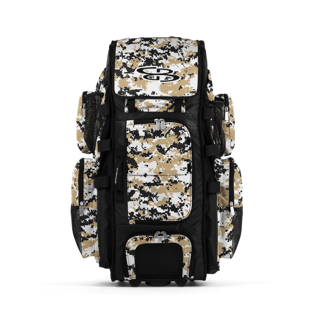 Boombah Rolling Superpack XL Digital Camo Black/Vegas Gold