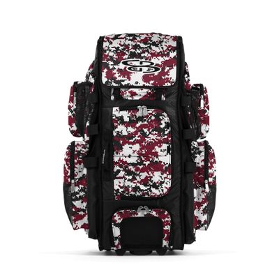 Boombah Rolling Superpack XL Digital Camo Black/Cardinal