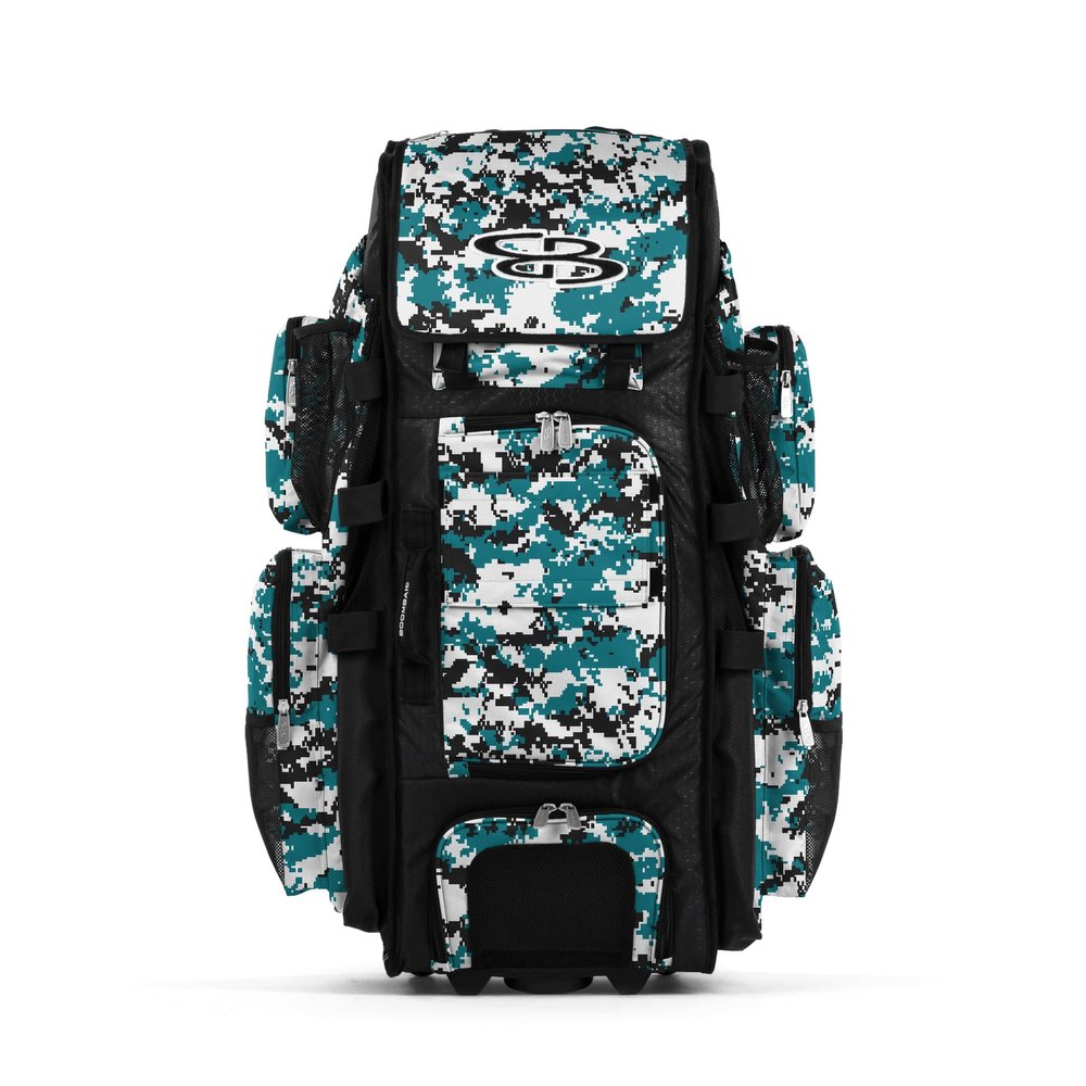 Boombah Rolling Superpack XL Digital Camo Black/Teal