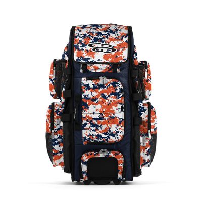 Boombah Rolling Superpack XL Digital Camo Navy/Orange