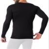 AMERICAN HEAVEN Men's 3 Pack Base Layer Long Sleeve Thermal V Neck Top | Soft & Lightweight Fleece Lined Shirts (3 Pack- Black/White/Grey, Medium) view 3