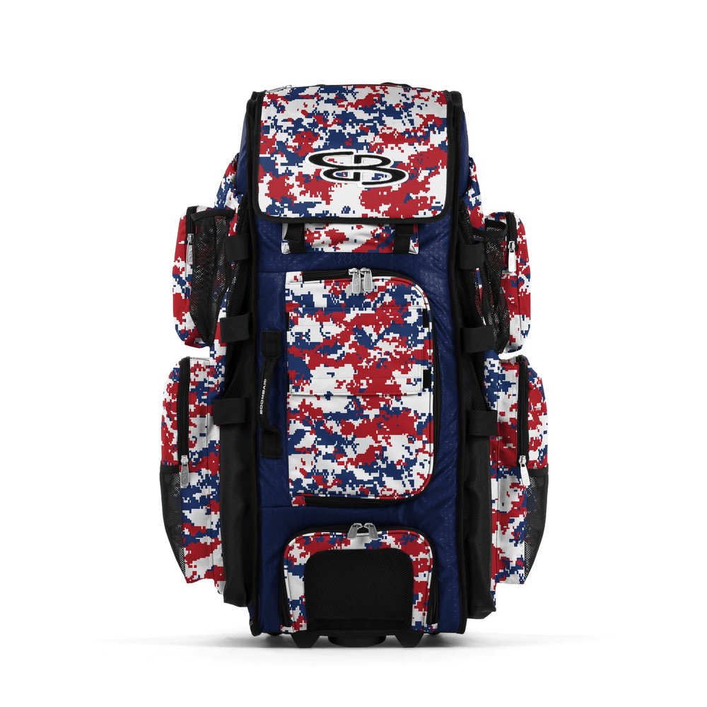 Boombah Rolling Superpack XL Digital Camo Royal/Red