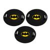 Slippery Racer Downhill Pro Heavy Duty Cold Weather Batman Adults and Kids Plastic Saucer Disc Snow Sled with Handles, Black (3 Pack) view 1