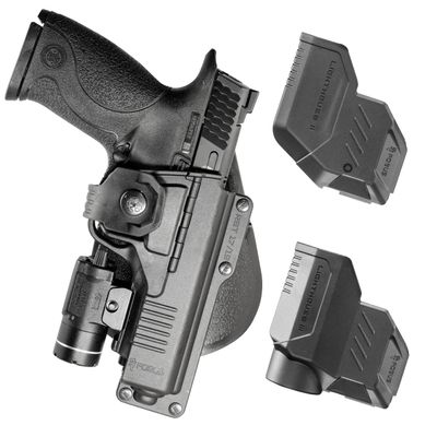Fobus RBT17BUND OWB Tactical Holster with Lighthouse II & III for Glock 17, 22, and 31, Shadow Systems DR920 Full Size and MR920, Smith & Wesson 9mm & .40, M&P Pro