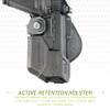 Fobus RBT17BUND OWB Tactical Holster with Lighthouse II & III for Glock 17, 22, and 31, Shadow Systems DR920 Full Size and MR920, Smith & Wesson 9mm & .40, M&P Pro view 3