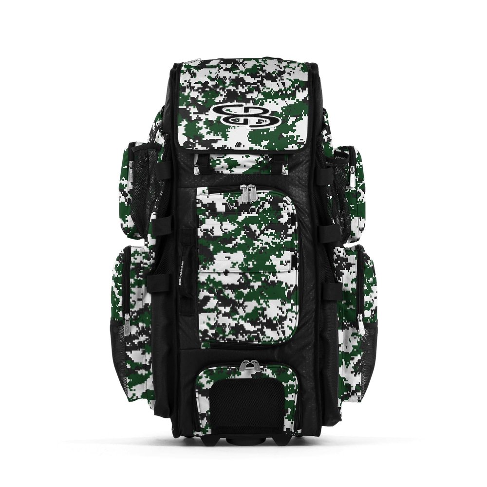 Boombah Rolling Superpack XL Digital Camo Black/Dark Green