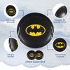 Slippery Racer ProDisc 26 Inch Heavy Duty Aluminum Iron Metal Kids Batman Saucer Snow Sled with Dual Riveted Soft Grip Rope Handles, Black (2 Pack) view 3