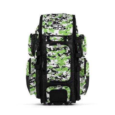 Boombah Rolling Superpack XL Digital Camo Black/Lime Green