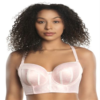 PARFAIT Charlotte Longline 6977 Women's Full Bust Padded Bra-Petal Pink Dot-36G