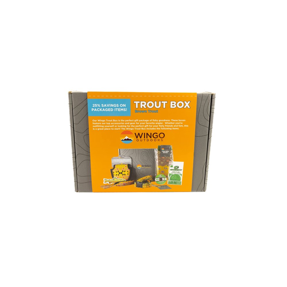 Wingo Outdoors Gift Box, Brown Trout