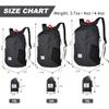 4Monster Hiking Daypack,Water Resistant Lightweight Packable Backpack for Travel Camping Outdoor (Grey, 32L) view 2