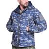 tuduoms Camouflage Tactical Jacket Men's Waterproof Softshell Hooded Fleece Coat Lightweight Military Hunting Jacket view 1