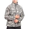 tuduoms Camouflage Tactical Jacket Men's Waterproof Softshell Hooded Fleece Coat Lightweight Military Hunting Jacket view 1
