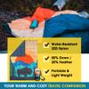 4Monster Outdoor Down Blankets Camping Blanket 650 Fill Travel Down Quilt Compact Waterproof for Picnics, Beach Trips, Camping and Backpacking (National Park A, 54 * 80") view 3