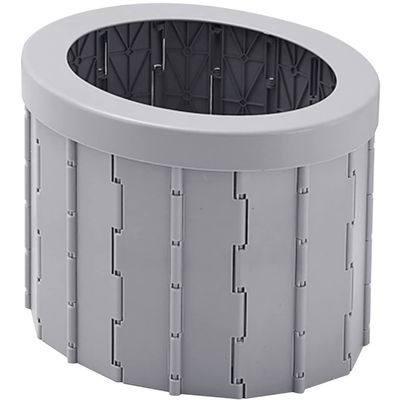 Car Toilet Seat Outdoor Portable Cylindrical Car Potty, Camping Foldable Emergency Toilets for Men and Women, Equipped with Garbage Bags and Storage Bags (Color : Gray, Size : 33 * 27.5 * 25 cm)