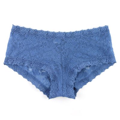 hanky panky Daily Lace Boyshort (771201P),XS,Storm Cloud Blue - Storm Cloud Blue,XS