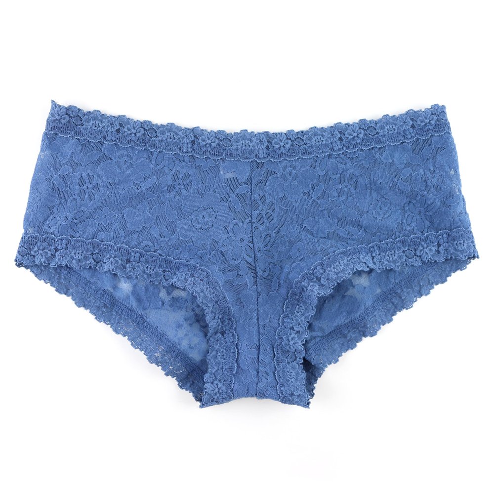 hanky panky Daily Lace Boyshort (771201P),XS,Storm Cloud Blue - Storm Cloud Blue,XS