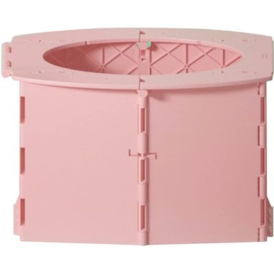 Car Toilet Seat Outdoor Travel Little Boys and Girls Foldable Car Commode, Portable Toilets in Traffic Jams Emergency Situations, Load-Bearing 50kg (Color : Pink, Size : 22 * 14 * 11cm)