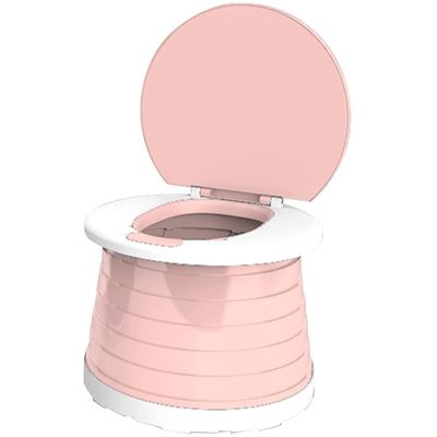 Car Toilet Seat Outdoor Portable Boy and Girl with Cover Car Potty, Camping Trip Foldable PP Urinal Tool, Load-Bearing 30kg (Color : Pink, Size : 24 * 17cm)