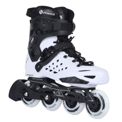 Roller Blades,Inline Skates for Men,Women Fitness Rollerblades Outdoor,Speed Racing Roller Skates for Adult,Beginners,Unisex (White, Men8.5/Women9)