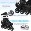 Roller Blades,Inline Skates for Men,Women Fitness Rollerblades Outdoor,Speed Racing Roller Skates for Adult,Beginners,Unisex (White, Men8.5/Women9) view 4