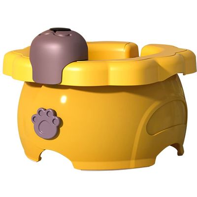 Car Toilet Seat Outdoor Portable Cute Lion Shape Car Commode, Foldable Toilets for Boys and Girls, Suitable for 1-6 Years Old, Load-Bearing 75kg (Color : Yellow, Size : 23 * 22 * 12.5cm)