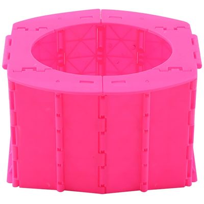 Car Toilet Seat Outdoor Portable Boys and Girls Car Commode, Emergency Foldable Toilet in Traffic Jam, Suitable for Under 3 Years Old, Load-Bearing 100kg (Color : Pink, Size : 19 * 16 * 23cm)
