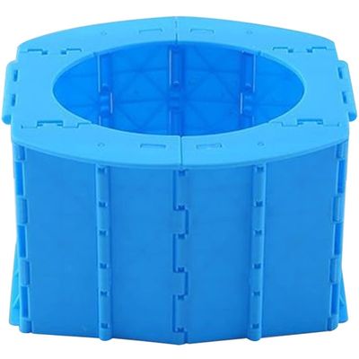 Car Toilet Seat Outdoor Portable Boys and Girls Car Commode, Emergency Foldable Toilet in Traffic Jam, Suitable for Under 3 Years Old, Load-Bearing 100kg (Color : Blue, Size : 19 * 16 * 23cm)