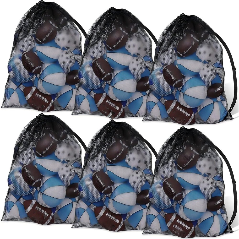 Shappy 4 Packs Extra Large Sport Ball Bag 30 x 40 Mesh Soccer Bag