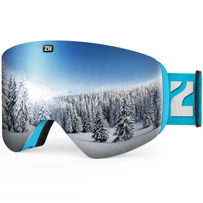 ZIONOR X11 Ski Goggles Magnetic Cylindrical Snowboard Snow Goggles for Men Women