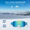 ZIONOR X11 Ski Goggles Magnetic Cylindrical Snowboard Snow Goggles for Men Women view 2