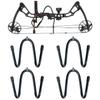 Kesywale Bow Hanger Wall Mount Adjustable Bows Holder Storage Wall Rack to Display Your Bow, Pack of 4 (4) view 1
