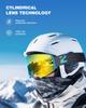 ZIONOR X11 Ski Goggles Magnetic Cylindrical Snowboard Snow Goggles for Men Women view 3