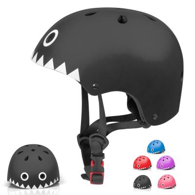 Glaf Toddler Helmet 2-4 Years Kids Bike Helmets for 2-8 Years Old Baby Girls Boys Multi-Sport Helmet Adjustable Skateboard Bicycle Helmet Lightweight 3 Sizes for Toddler to Youth (Black White, Small)