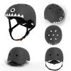 Glaf Toddler Helmet 2-4 Years Kids Bike Helmets for 2-8 Years Old Baby Girls Boys Multi-Sport Helmet Adjustable Skateboard Bicycle Helmet Lightweight 3 Sizes for Toddler to Youth (Black White, Small) view 2