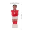 Table Soccer Player Replacement 4Pcs Foosball Table Men Replacement Table Soccer Player Foosball Replacement Parts (2pcs Red and 2pcs Blue) Rod Foosball Statue view 2