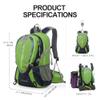 INOXTO Small Hiking Backpack with 2L Water Bladder and Rain Cover, 25L Hydration Backpack Hiking Daypack (Green) view 2