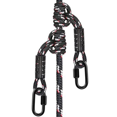 BeneLabel Poseidon Series Sewn Prusik Loops Ropes, Safety, 19", Diameter 2/5", 2 Pack, Black